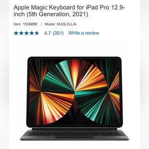 Apple Magic Keyboard iPad Pro Max 12.9”